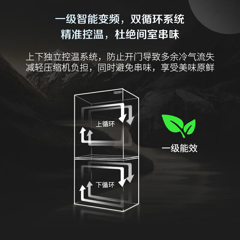 Panasonic 460 liter refrigerator thin zero embedded French style multi-door dual system cycle frequency conversion automatic ice making Nanoyi sterilization and deodorization first-class energy efficiency household refrigerator NR-W472BX-TH