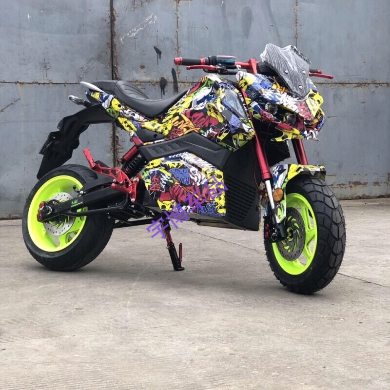 Pachin Little Monkey Z6 electric motorcycle mid-mounted high-speed high-power modified cool electric motorcycle 1200 watt 72v35 battery life 100 kilometers