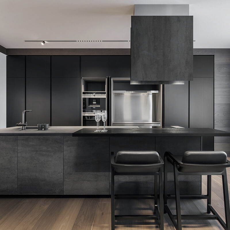 Customized overall cabinets, customized kitchen decoration, minimalist light luxury slate kitchen cabinets, customized whole house cabinet design, customized package price 3+1