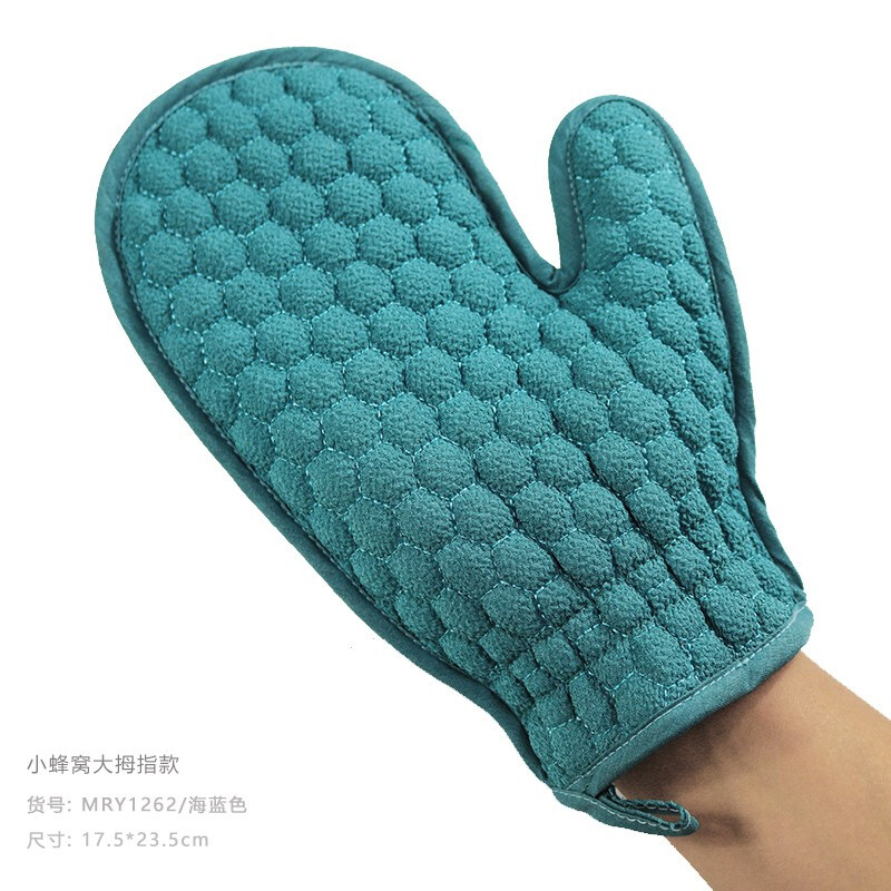 Longwu thickened bath towel men's bath towel to remove mud artifact coarse sand gloves honeycomb grid back rub horny bathroom supplies green thickened bath towel gloves