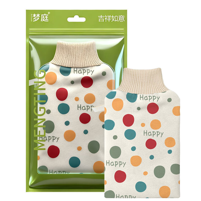Mengting bath towel women's suit bath towel men's mud bath glove rub back towel painless bath artifact polka dots