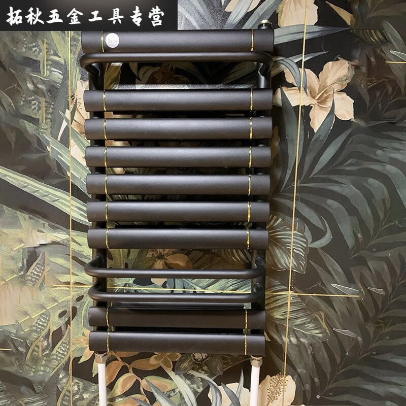 An Junsheng new bathroom radiator toilet radiator bathroom wall-mounted household copper-aluminum composite basket steel gun gray super high 600400 center distance