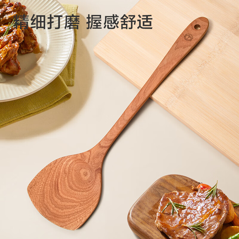 Made in Tokyo, kitchen spatula, wooden spatula, cooking spatula, non-stick pan, no paint, no wax, ebony spatula