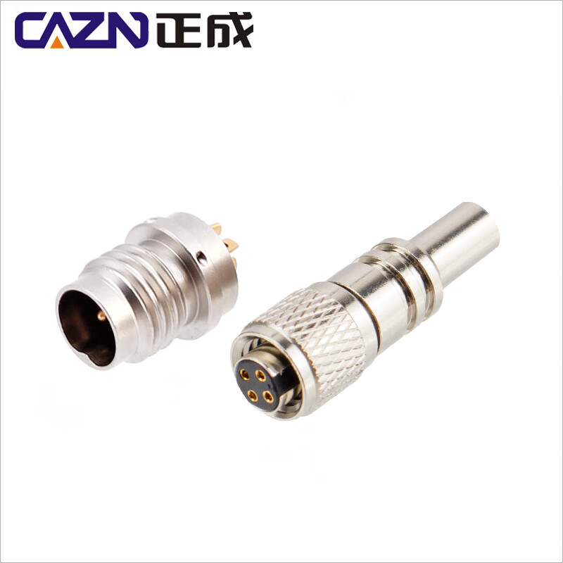 C4 sensor 4P socket four-core 1/4-28UNF to BNC PCB three-axis acceleration sensor terminal cable plug one to three 10M_10M