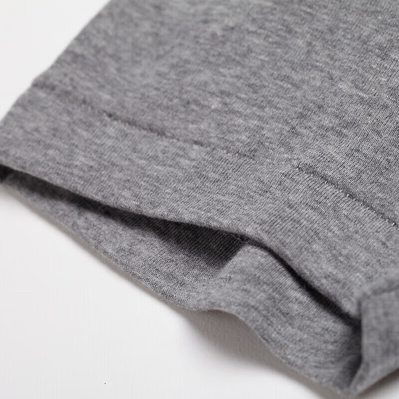 Yiershuang 2-pack 100% cotton men's short-sleeved ribbed shirt T-shirt undershirt round neck large size cotton old man's shirt