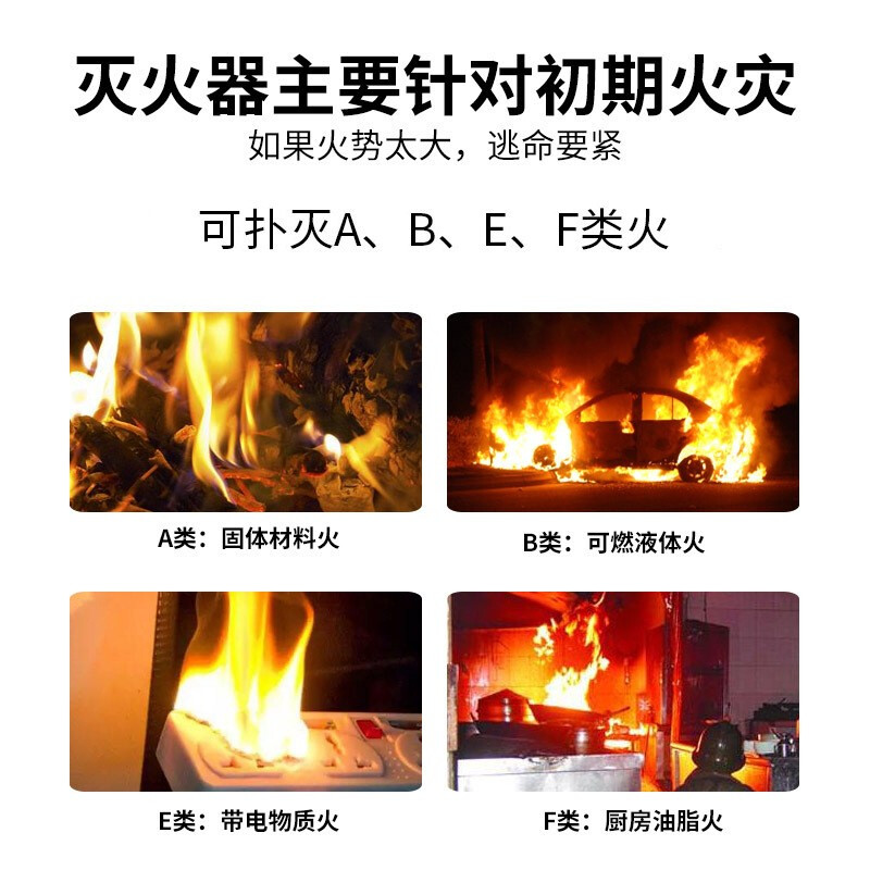 Zheng'an vehicle-mounted water-based fire extinguisher, portable household vehicle annual inspection fire protection section recommended for small private cars 980ml water-based +2L water-based fire extinguisher for vehicles