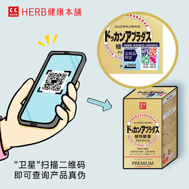 Healthy Shop (HERB) DOKKAN ABURADAS Japanese Plant Enzyme Tablets PREMIUM Doukang Enzyme Xiaosu Original Imported Champagne Gold 180 Tablets * 2 Bottles More Affordable Total 360 Tablets