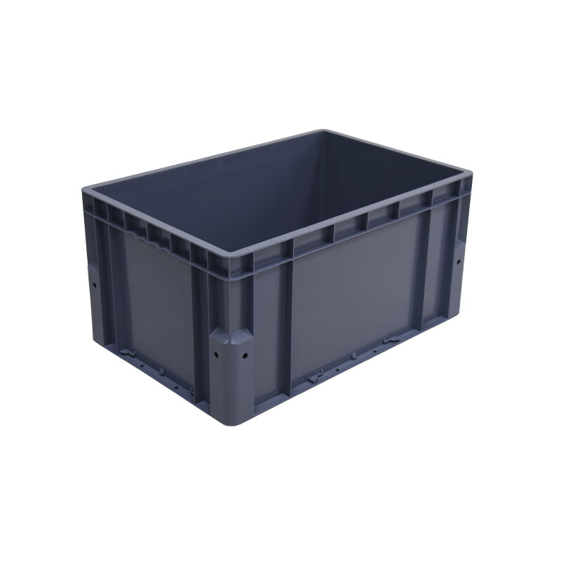 EU thickened logistics box reinforced bottom large three-dimensional warehouse plastic turnover box rectangular gray industrial box storage box EU64175 blue (outside 600*400*147) thickened (three-dimensional warehouse box) welcome to purchase