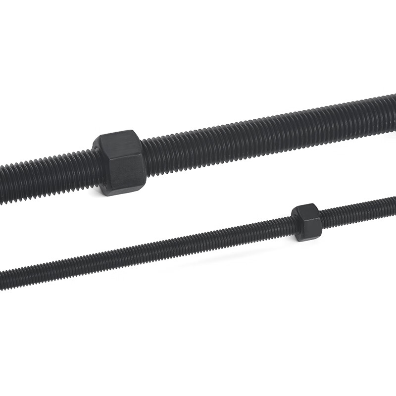 JINGGONG high-strength screw and screw nut set fully threaded threaded screw rod thread M6-M48 M12*1 meter (1 piece comes with 2 nuts) 12.9 level quenching