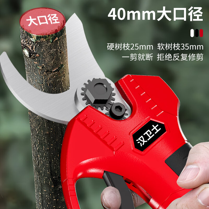 Hanweishi electric pruning scissors to cut branches and flowers, fruit tree garden electric shears, brushless dual battery set 2.0Ah dual battery | luxury model