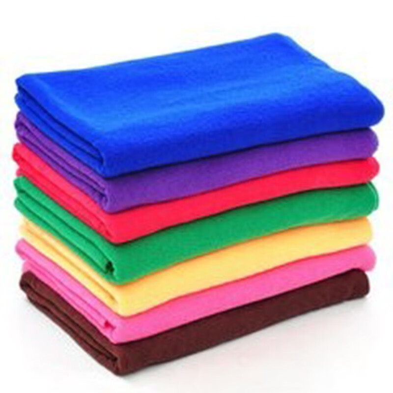 Microfiber absorbent cleaning towel car towel hotel barber shop rag white towel labor protection 30.70 thick blue 65g