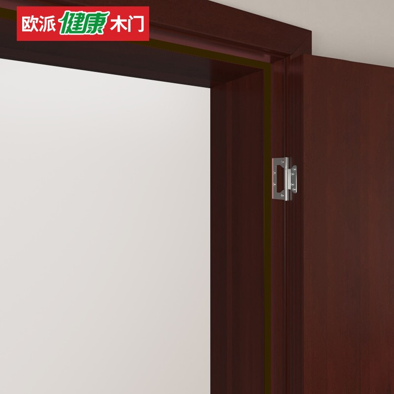 Oppai wooden door red walnut water-based paint original wooden door OPMA-7201Z rose red