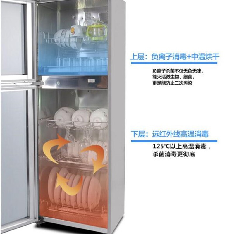 Canbo XDZ130-K2U Disinfection Cabinet Vertical Double Door Small Mini Cupboard Large Capacity