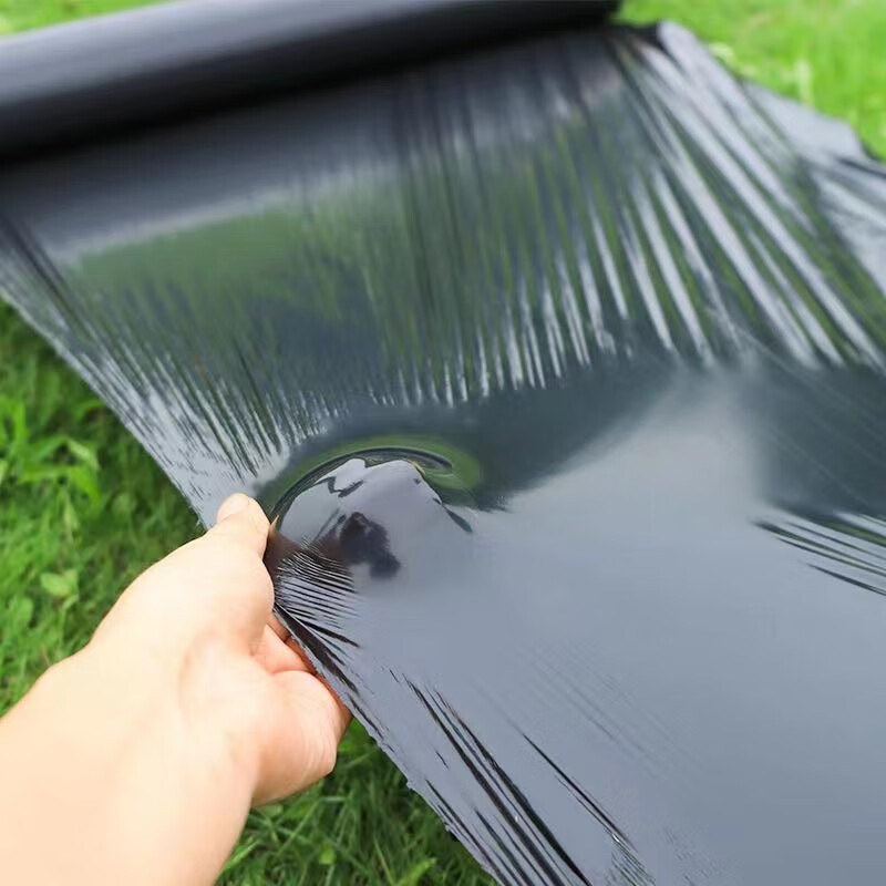 Agricultural mulch plastic film black mulch film planting weed control weed insulation moisturizing orchard fruit tree planting land vegetables 5 pounds black 1 silk thick 0.6 meters wide 350 meters long