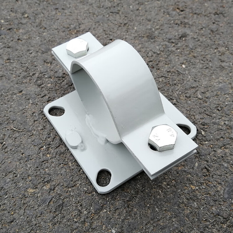 Dixin wire pole cylindrical bracket cross-arm surveillance camera pole special hoop locking wall fixed pipe clamp diameter 50mm 1.5 inch pipe hoop _3mm thick approx.