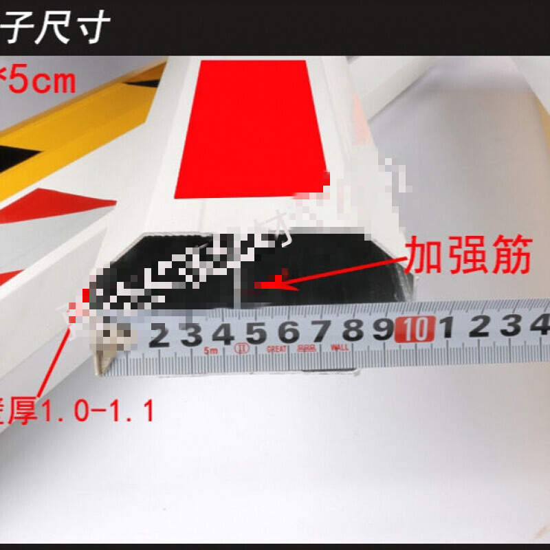 L gate pole gate pole fence octagonal straight pole parking lot parking fence community door railing gate guard lifting pole lifting pole octagonal 100*50 red and white 3.5 meters