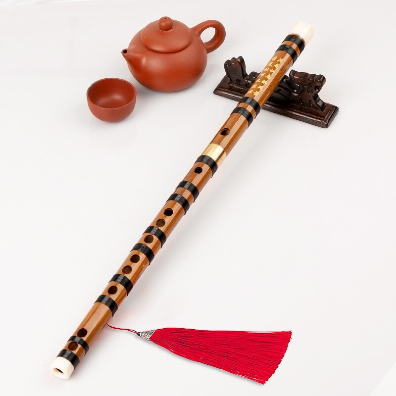 Minsine Bamboo Refined Flute Bamboo Flute G Key Zero Basic Beginner's Flute National Wind Instrument D18