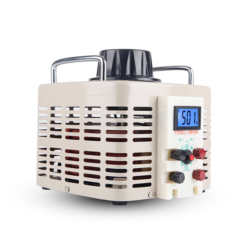 Langge 220V single-phase voltage regulator AC boost power supply TDGC2-3KW digital display 0-500V adjustable transformer 3 TDGC2-3KVA output 0-500V current 6A output