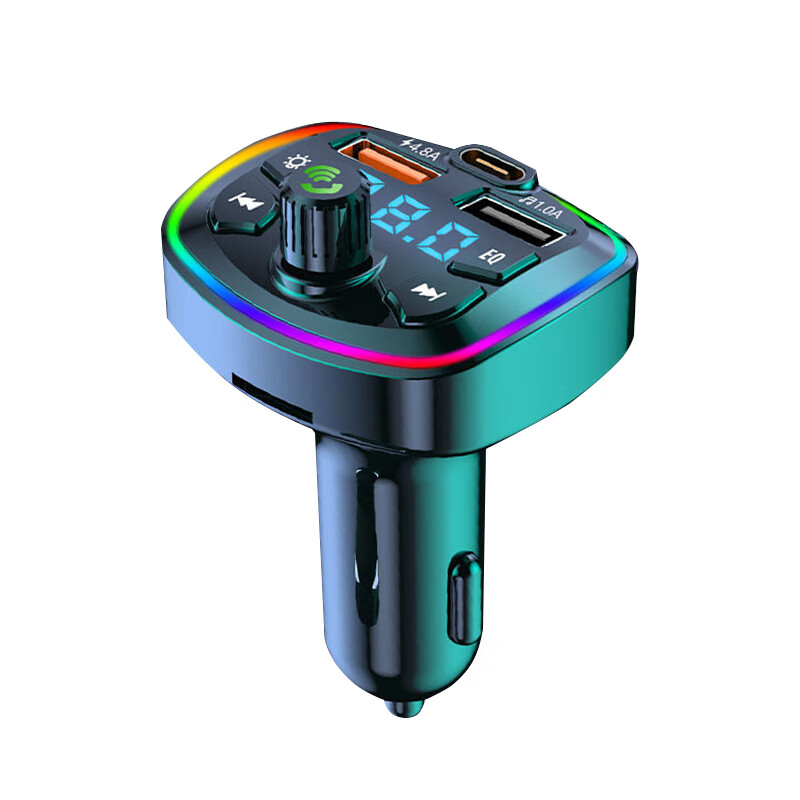 Car Bluetooth receiver lossless sound quality mp3 player car converter cigarette lighter charger universal flagship version 4.8A no noise chip upgrade