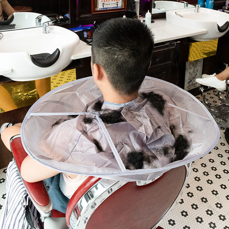 Hair cutting artifact cloth, adult hair cutting cloth, non-stick hair children's bib cloak, household adult shaving apron clothes, adult hair cutting cloak, shopkeeper