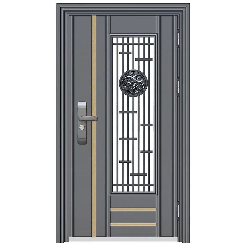 Vinoa Korean door ventilation door 304 stainless steel single door thickened entry residential unit sliding entry door security door style 7 201