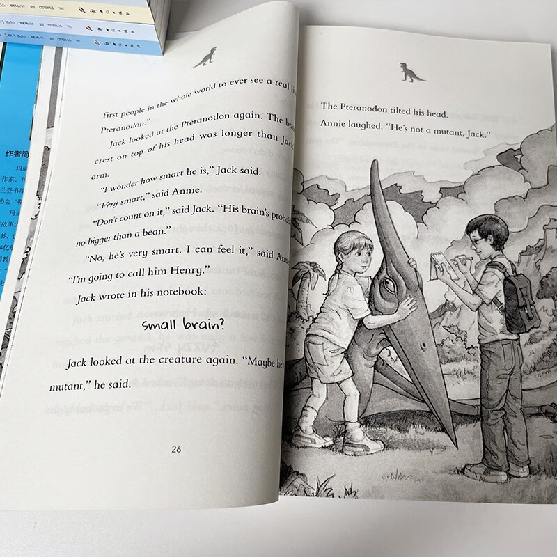 Magic Tree House Chinese-English bilingual edition one season box set with 8 volumes (1-8 volumes) children's literature fantasy adventure stories natural science themed children's popular science books English books for primary and secondary school students