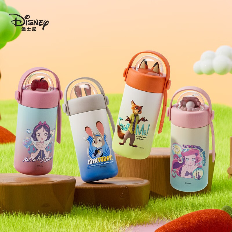 Disney children's water cup direct drinking cup for boys and girls 316 stainless steel direct drinking thermos cup no odor sealed portable water cup thermos cup 250ml Judy