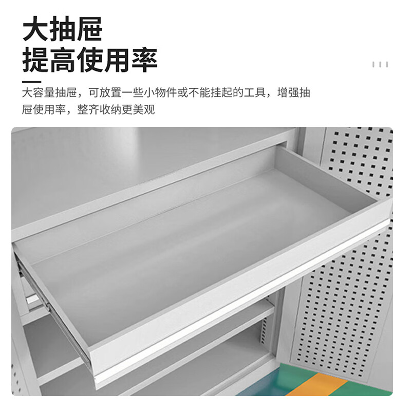 Kaiyuan Blue Tool Cabinet Five Layers Without Hanging Plate 1000*500*1800mm Heavy Duty Tool Cabinet Workshop Tool Storage Box Parts Cabinet Multi-Layer With Hanging Plate KY-GJG05
