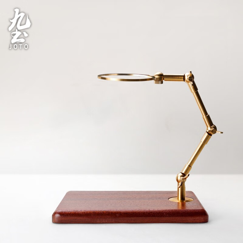 Jiutu creative hand-brewed coffee stand brass solid wood seat coffee filter V60 filter cup coffee appliance joint hand-brewed stand joint style