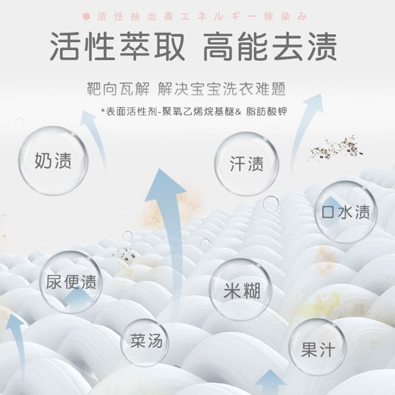 Pigeon imported laundry detergent without additives mild children's laundry detergent 800ml imported infant laundry detergent