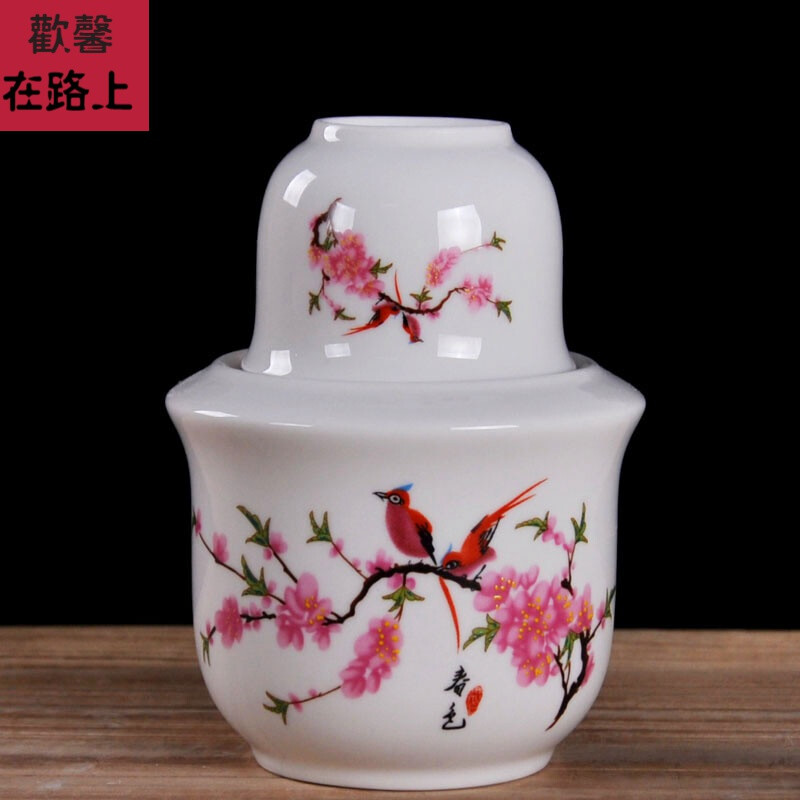 Wine scalding pot household wine warming ceramic wine warmer 2-pack scalding wine pot Chinese white wine cup household wine warmer set rice wine Shopping collection store screenshots give customer service a tea towel 3 pieces