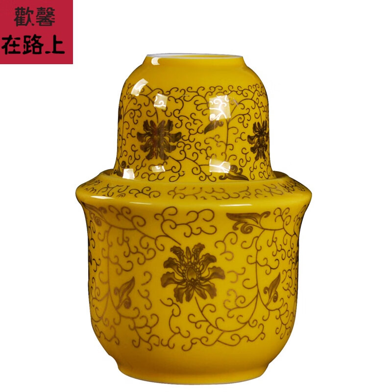 Wine scalding pot household wine warming ceramic wine warmer 2-pack scalding wine pot Chinese white wine cup household wine warmer set rice wine Shopping collection store screenshots give customer service a tea towel 3 pieces