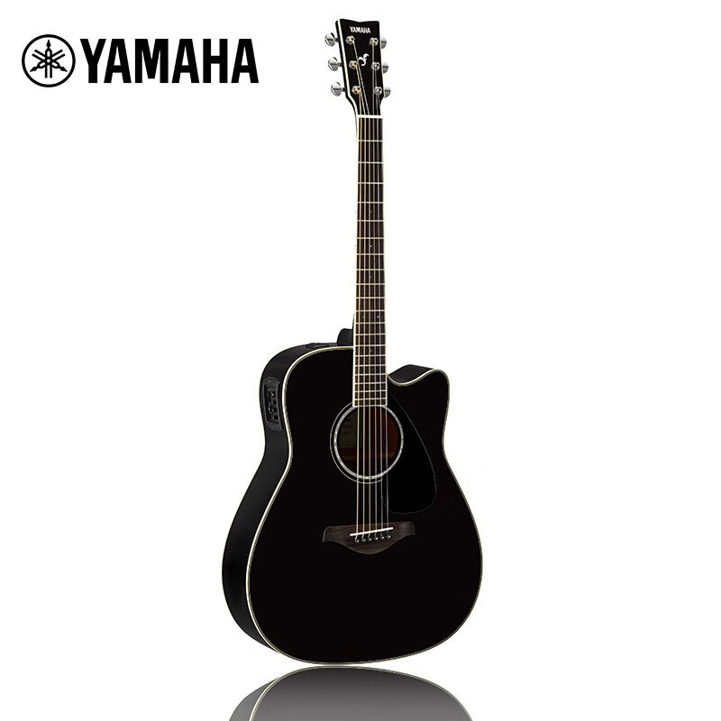 Yamaha (YAMAHA) FGX830CBL electric box model solid wood veneer beginner folk guitar cutaway guitar 41 inches black