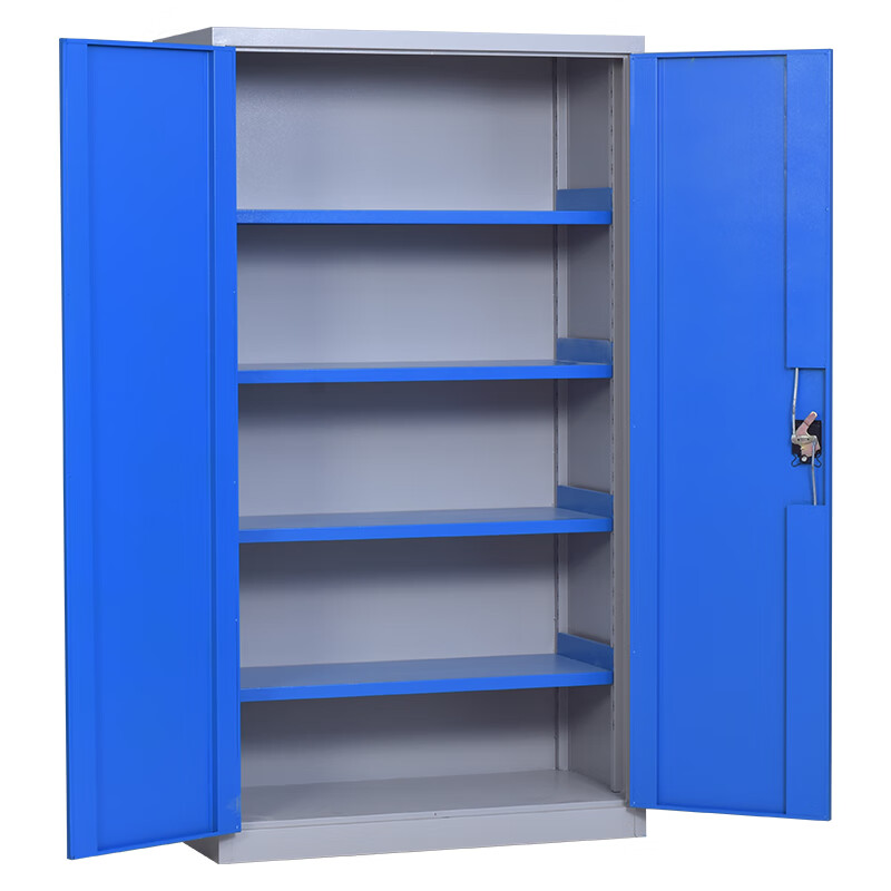 Zhang Shi Yijia Blue Heavy Tool Organizing Cabinet Workshop Iron Cabinet with Hanging Plate Steel Information Cabinet 1800*1000*500