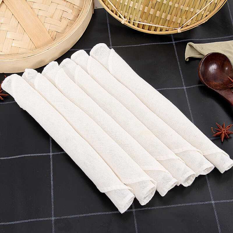 Mengting steamer cloth gauze kitchen steamed buns steamed buns cooking rice napkin tofu filter cloth cover cloth 10 pieces 32cm
