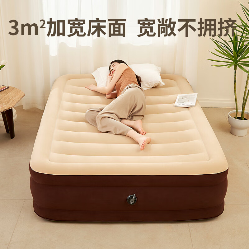 Bestway inflatable bed home double heightened and thickened inflatable mattress backrest floor indoor air bed
