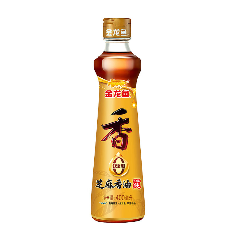 Arowana Pure Sesame Sesame Oil 400ml First Grade Cold Seasoning Cooking Hot Pot Seasoning Oil Glass Bottle