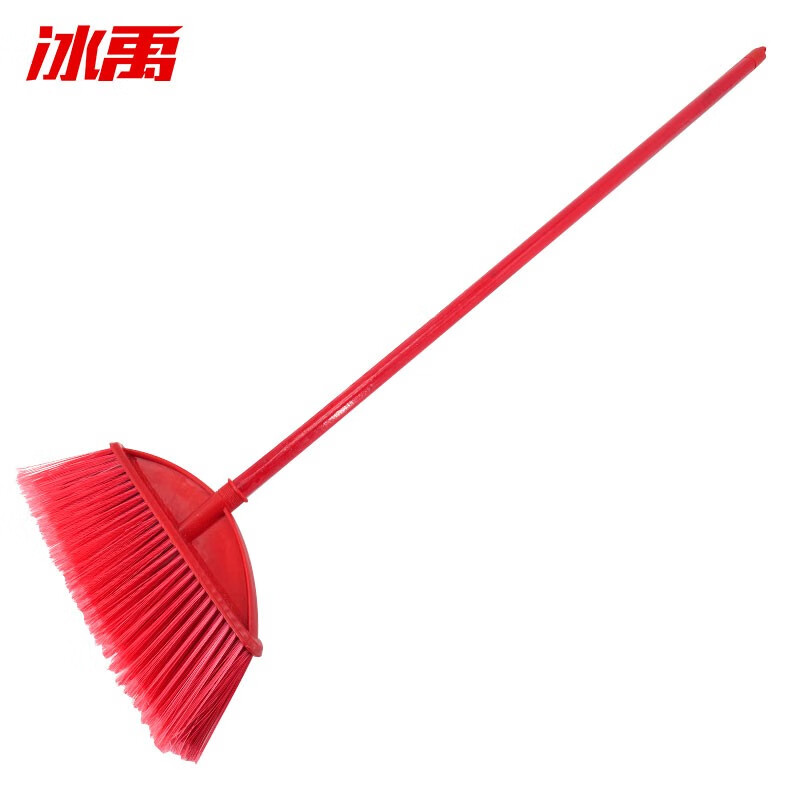 Bingyu BYrl-25 cleaning and sanitation property broom, outdoor cleaning broom, lotus flower ribbon wooden pole (10 pieces)