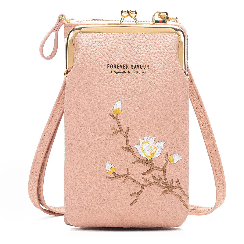 QUEEN TRIP 2022 New Bags for Women Korean Style Women's Crossbody Solid Color Wallet Valentine's Day Multi-Purpose Mini Mobile Phone Bag 2 Black 18*11*5