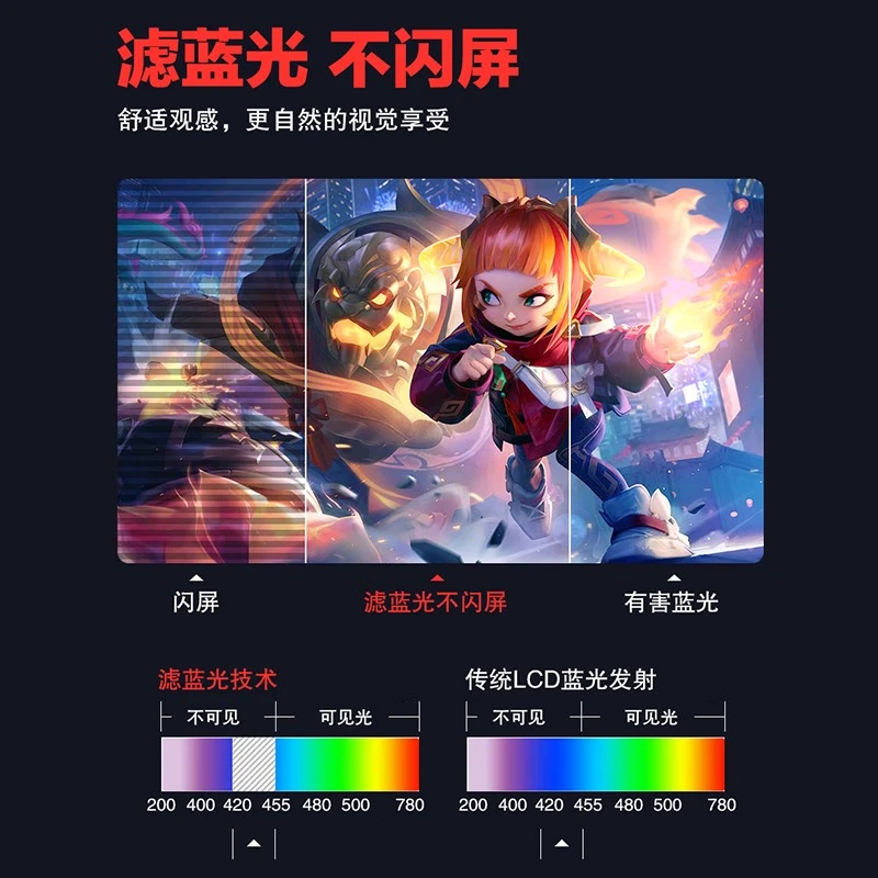 17-22-inch monitor home office business gaming e-sports LCD monitor 20-inch monitor black