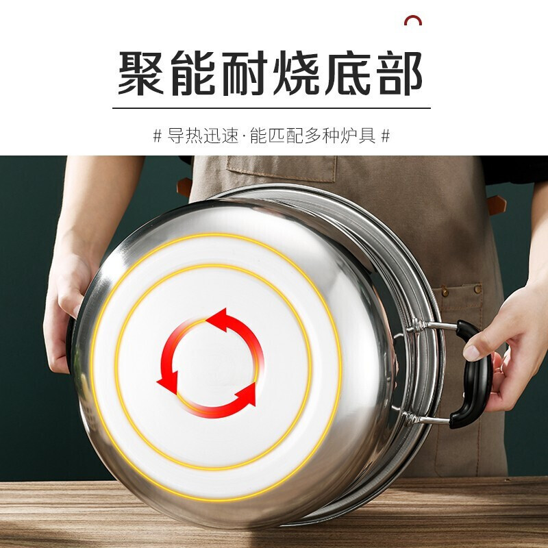 Bayco steamer household 26CM double-layer steamer steamer induction cooker gas stove universal soup pot high arch cover BG1560