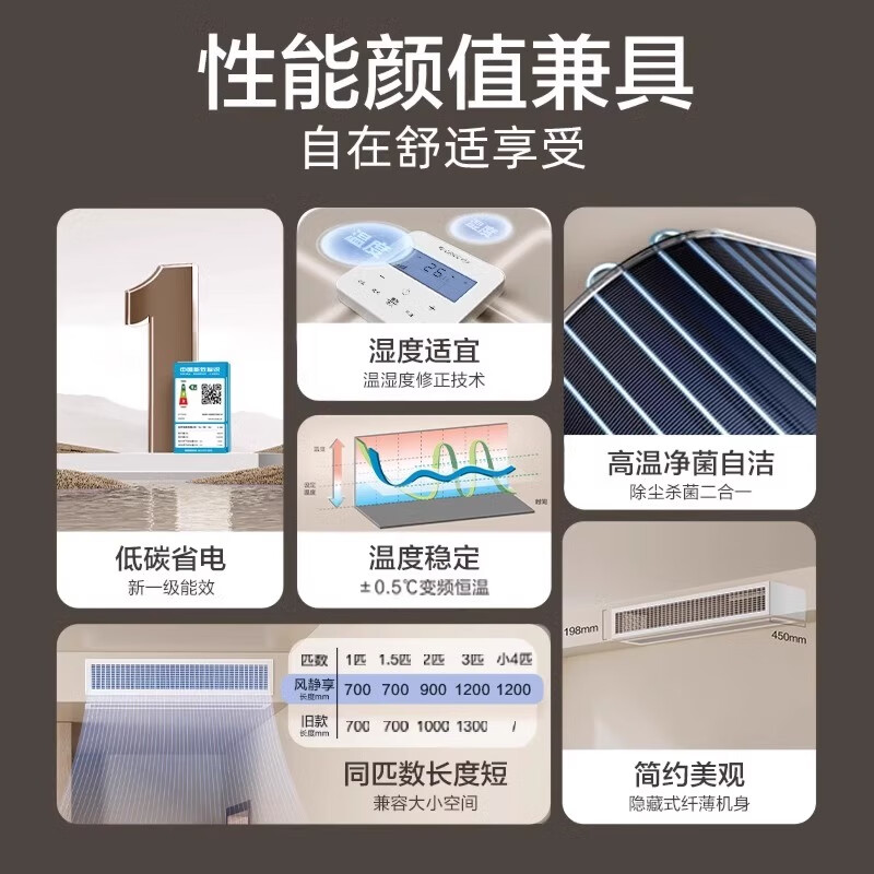 Gree air conditioner large 3 HP duct machine frequency conversion cooling and heating large 2 HP central air conditioner living room and bedroom 4 HP embedded large 1.5 HP ceiling type wind quiet enjoyment large 2 HP first-class frequency conversion heating and cooling duct machine with installation package