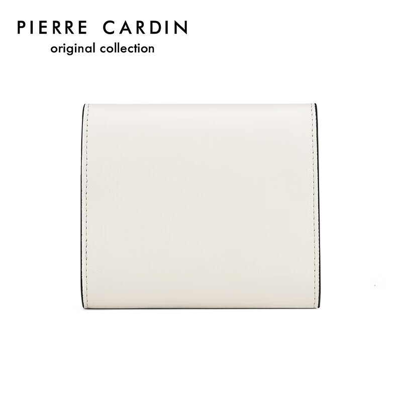 Pierre Cardin Women's Wallet Cowhide Short Card Holder Women's Coin Purse Gift Box Valentine's Day Gift for Wife