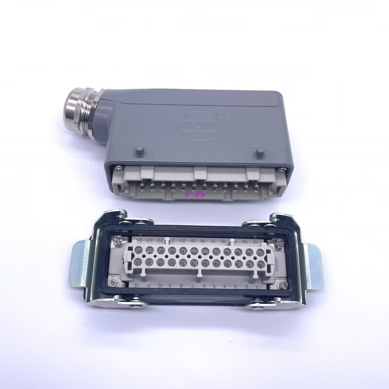 WAIN heavy-duty connector HE-024-M/F 24-pin 24-core complete set rectangular aviation plug original WAIN brand
