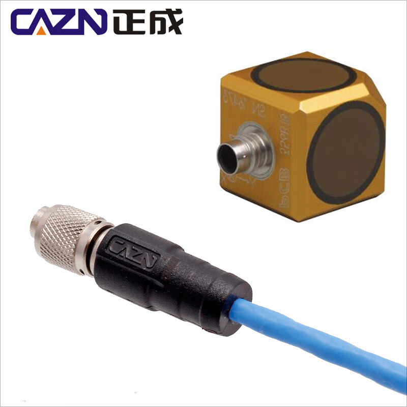 C4 sensor 4P socket four-core 1/4-28UNF to BNC PCB three-axis acceleration sensor terminal cable plug one to three 10M_10M