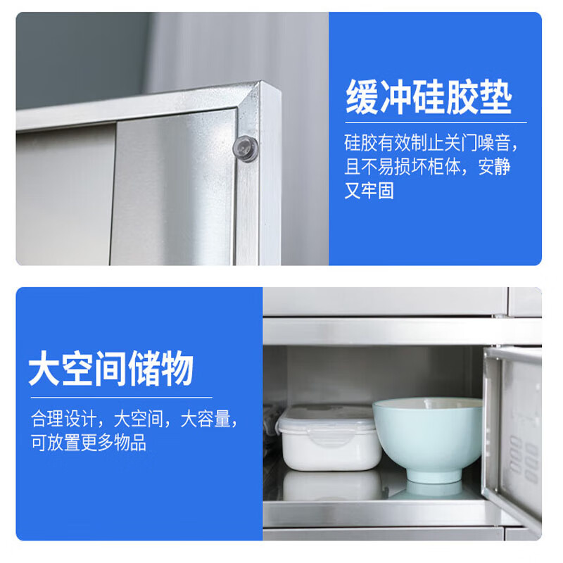 Zhoubang stainless steel plate cabinet factory staff canteen school cafeteria cupboard 50 doors