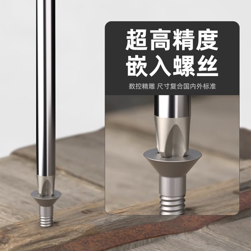 Shida Tools A series Phillips screwdriver, plum blossom screwdriver, industrial grade magnetic screwdriver, multi-specification 62303 Cross 3 100mm