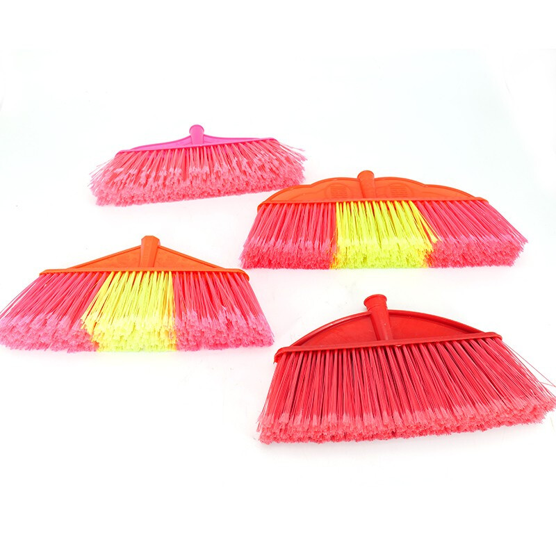 Bingyu BYrl-25 cleaning and sanitation property broom, outdoor cleaning broom, lotus flower ribbon wooden pole (10 pieces)