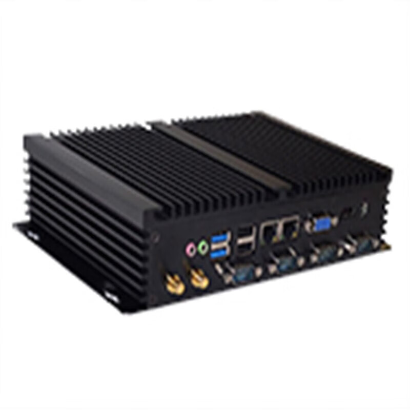 Zhanmei industrial mini host industrial computer dual network port Gigabit fully enclosed embedded multi-serial port GK1037 4G memory + 128G solid state + WIFI Intel C1037U