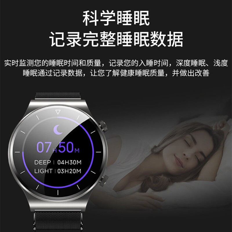 Binger 2025 new model + make and receive calls, smart watch that can answer calls, listen to music, Bluetooth call watch, pay, sports, multi-functional, waterproof, heart rate measurement, heart rate measurement for men and women, astronaut, black leather, deep waterproof + hands-free calls, listen to music, full touch + fast delivery